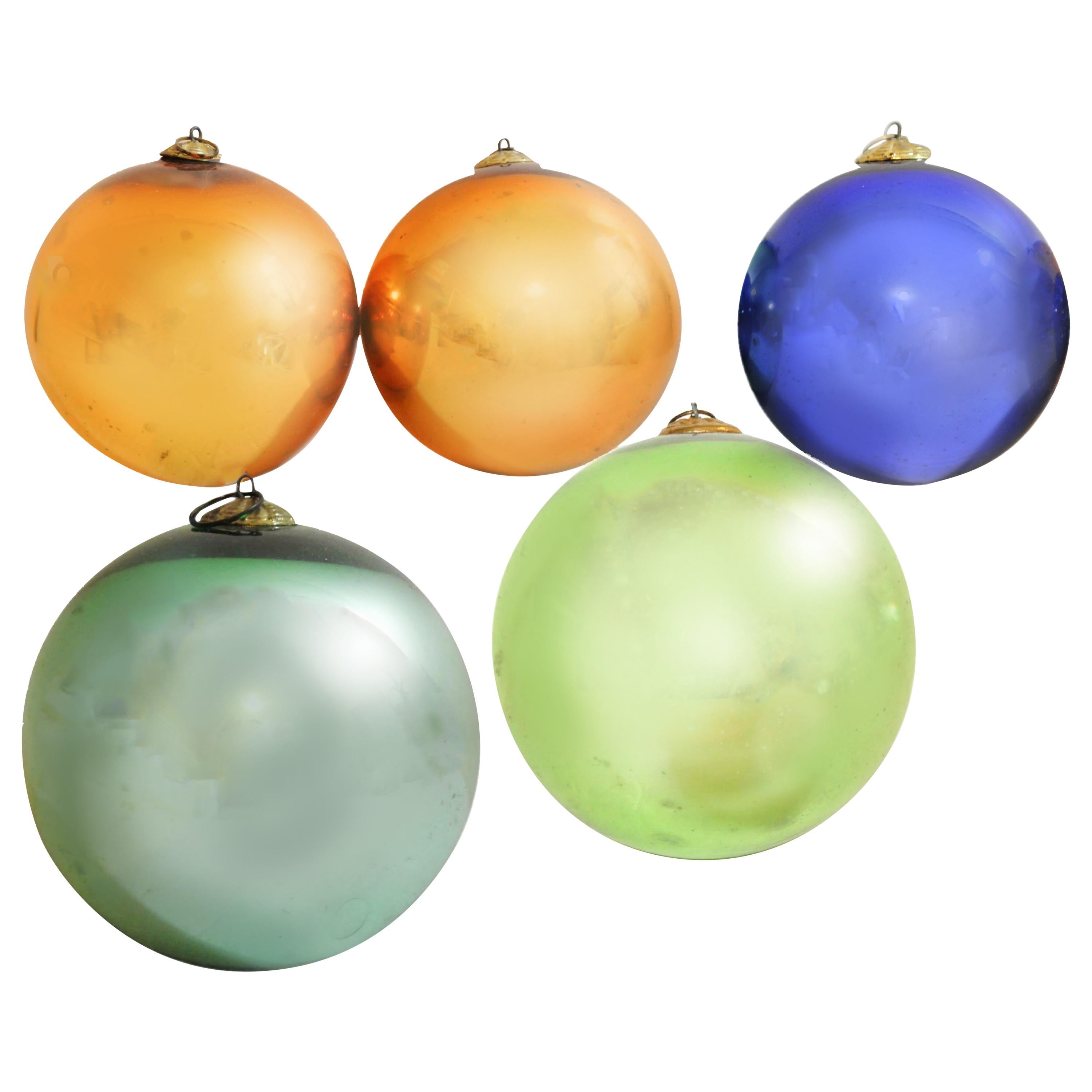 Details about   Vintage 1950's Orig Box Small Mercury Glass Kugel Christmas Tree Ornament Balls 