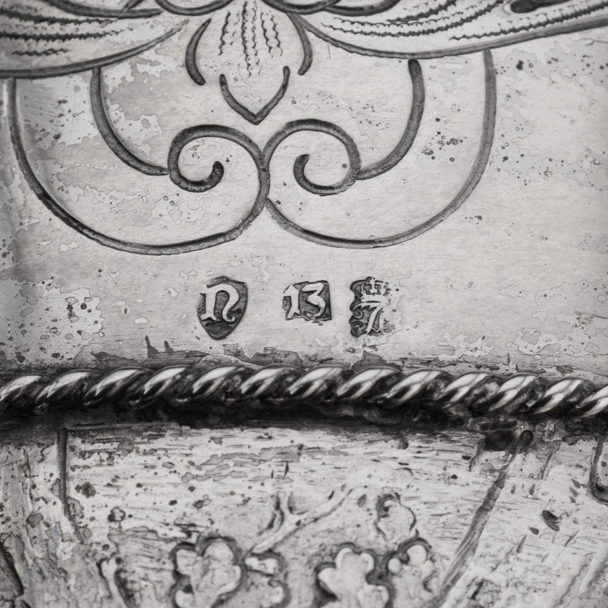 19th Century German Monumental Solid Silver Tankard, Neresheimer, Hanau c.1890 For Sale 16