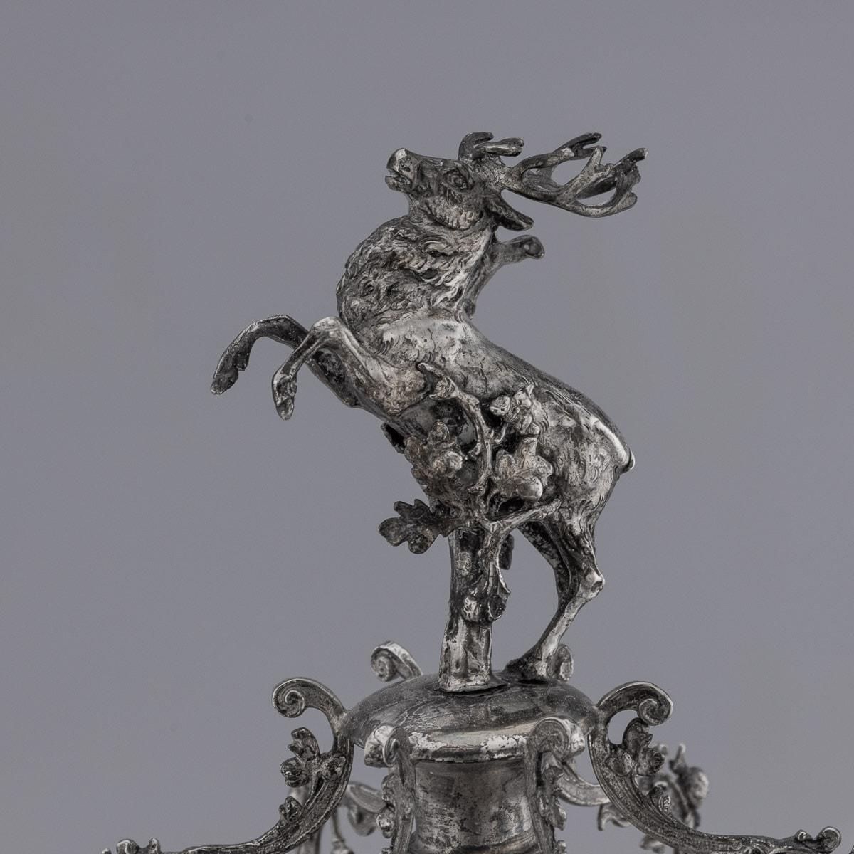 19th Century German Monumental Solid Silver Tankard, Neresheimer, Hanau c.1890 For Sale 4
