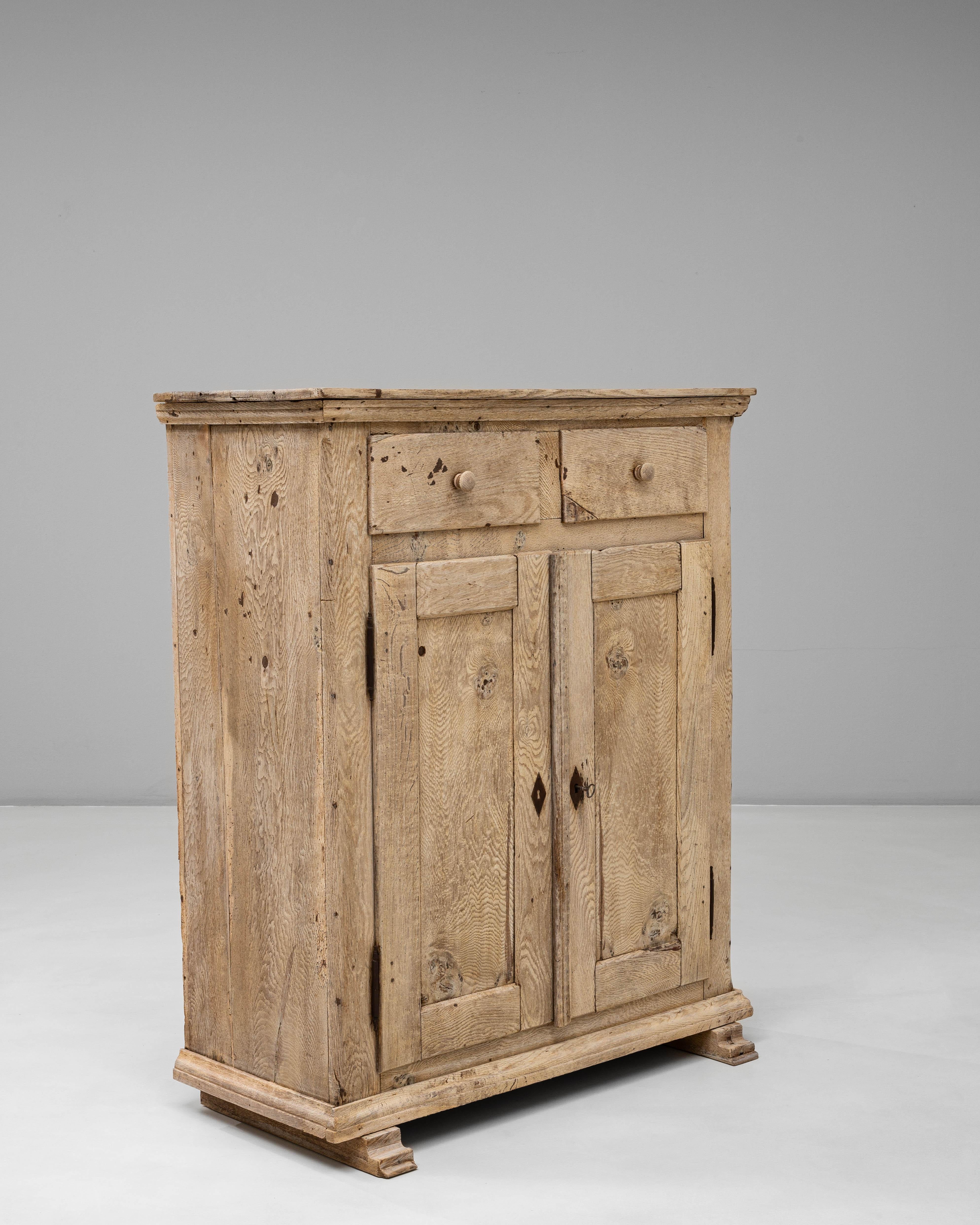 Buffet tedesco del XIX secolo in Oak con due cassetti In condizioni buone in vendita a High Point, NC