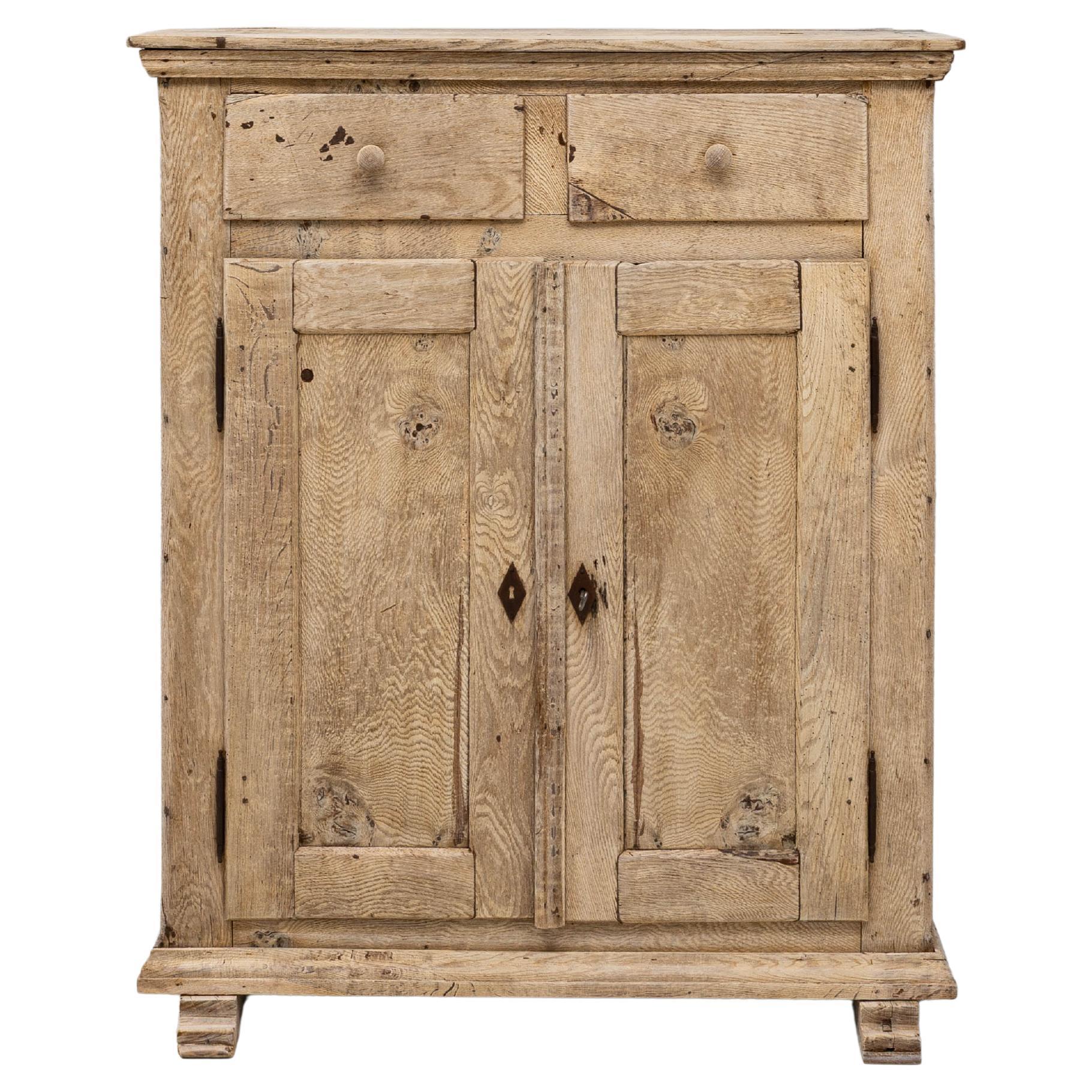 Buffet tedesco del XIX secolo in Oak con due cassetti in vendita