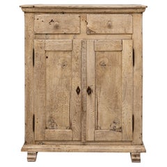 19th Century German Oak Buffet With Two Drawers