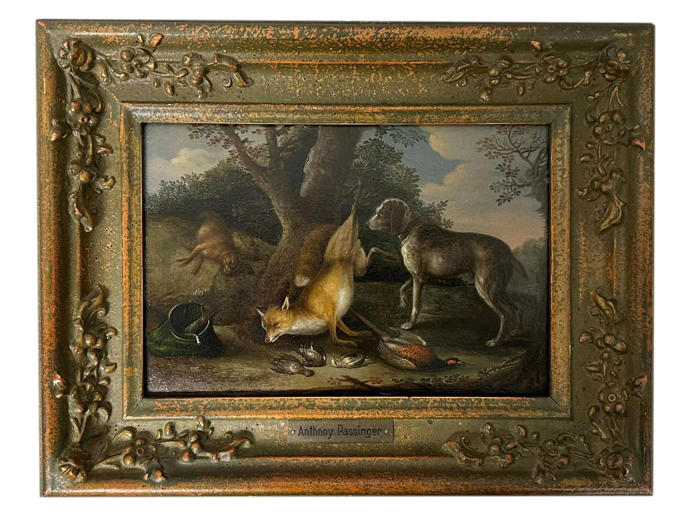 19th Century German Oil Painting  In Good Condition For Sale In Tampa, FL