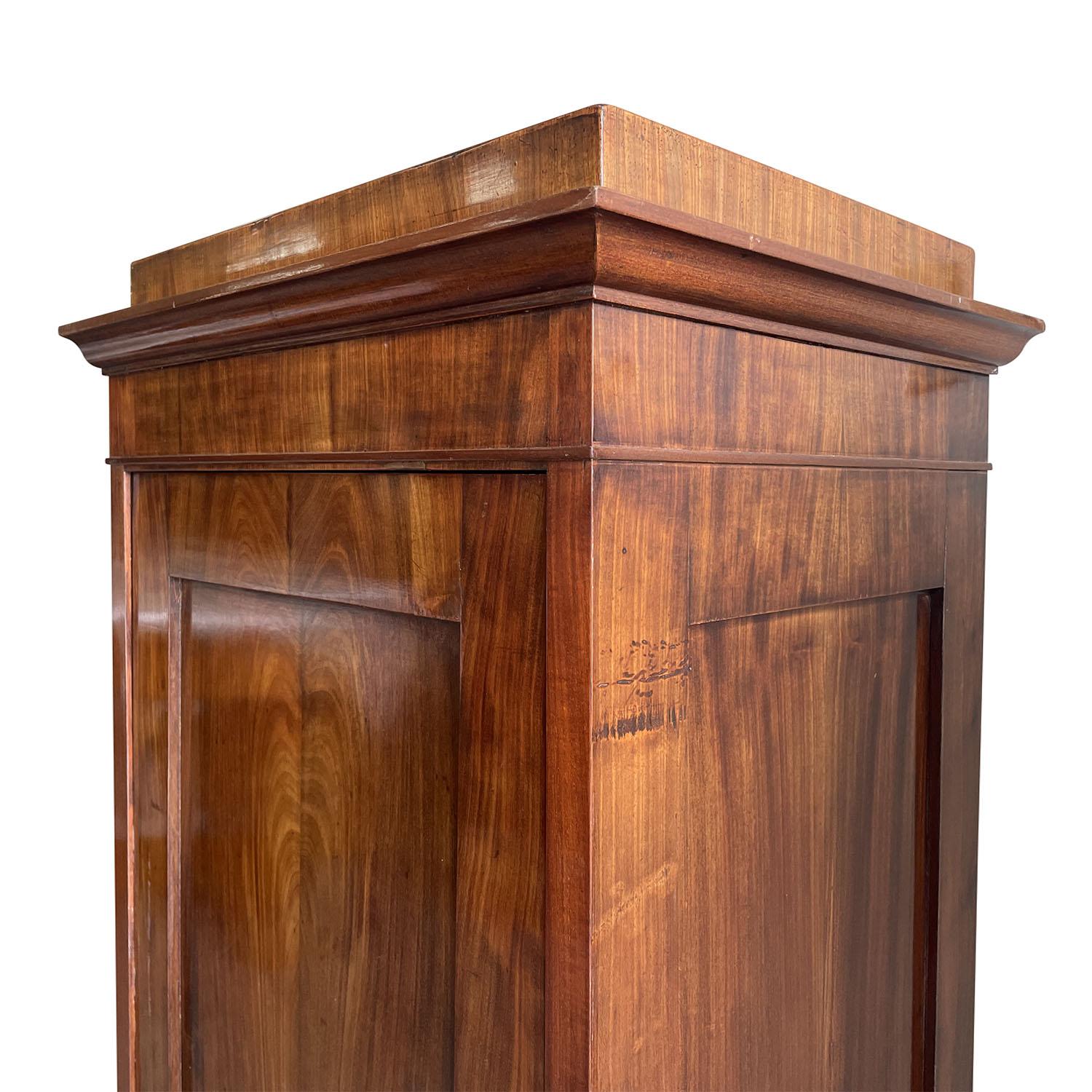 19th Century German Pair of Biedermeier Mahogany Podiums - Antique Pedestals 2