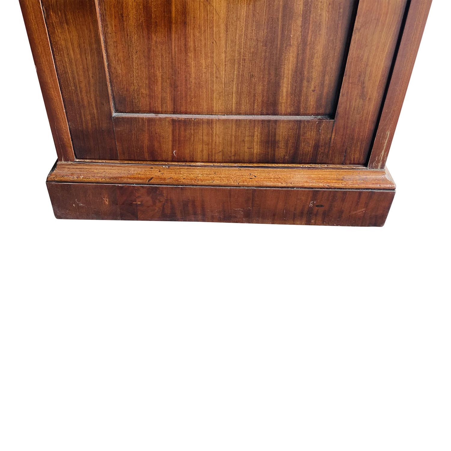 19th Century German Pair of Biedermeier Mahogany Podiums - Antique Pedestals 4