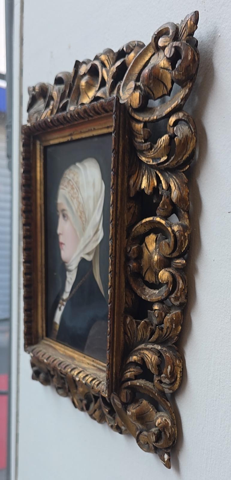 19th Century German Pair of Hand-painted Porcelain Plaques, attributed to KPM For Sale 4