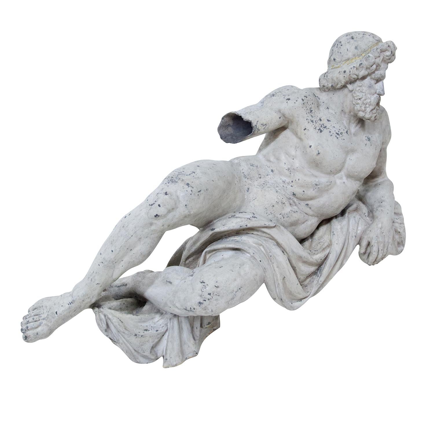 Pareja de esculturas alemanas del siglo XIX en zinc de Philipp Konrad Moritz Geiss en venta 4