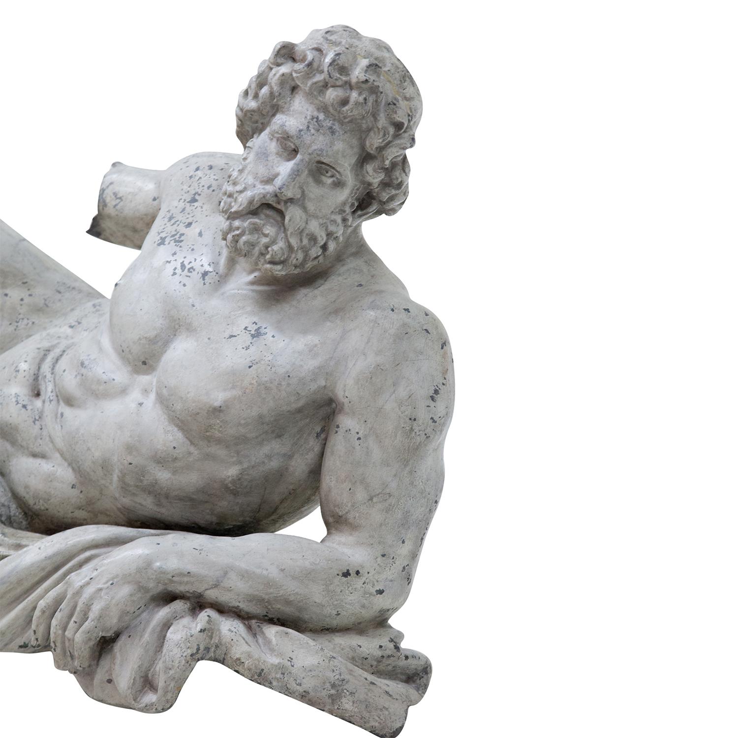 Pareja de esculturas alemanas del siglo XIX en zinc de Philipp Konrad Moritz Geiss en venta 8