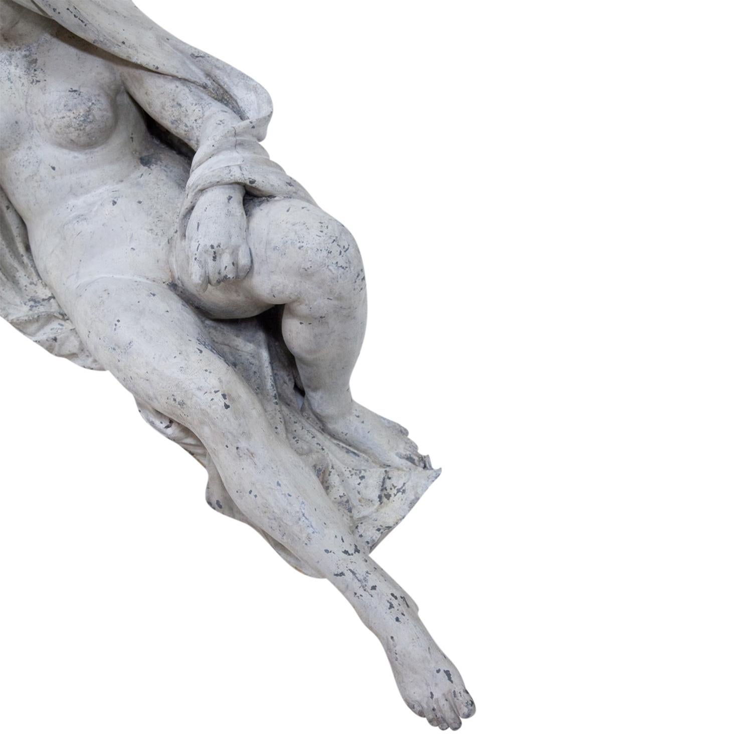 Pareja de esculturas alemanas del siglo XIX en zinc de Philipp Konrad Moritz Geiss en venta 12
