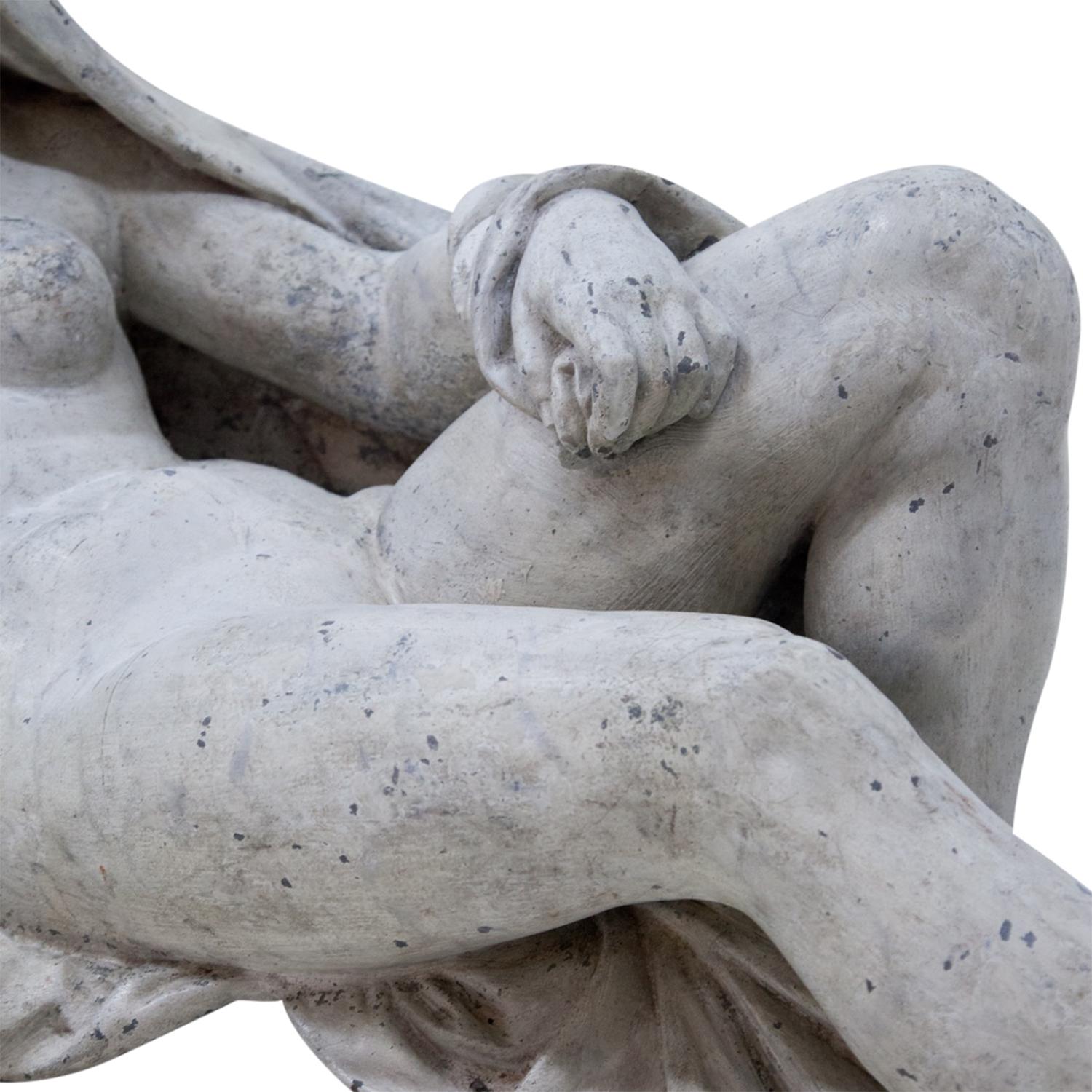 Pareja de esculturas alemanas del siglo XIX en zinc de Philipp Konrad Moritz Geiss en venta 14