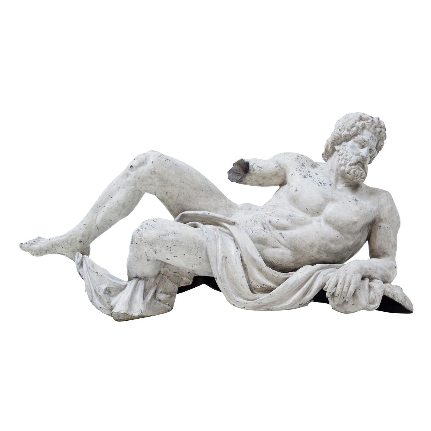 Pareja de esculturas alemanas del siglo XIX en zinc de Philipp Konrad Moritz Geiss en venta 2