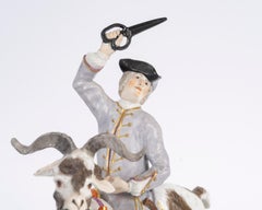 19th-Century German Porcelain Sculpture, Porcelain Group.