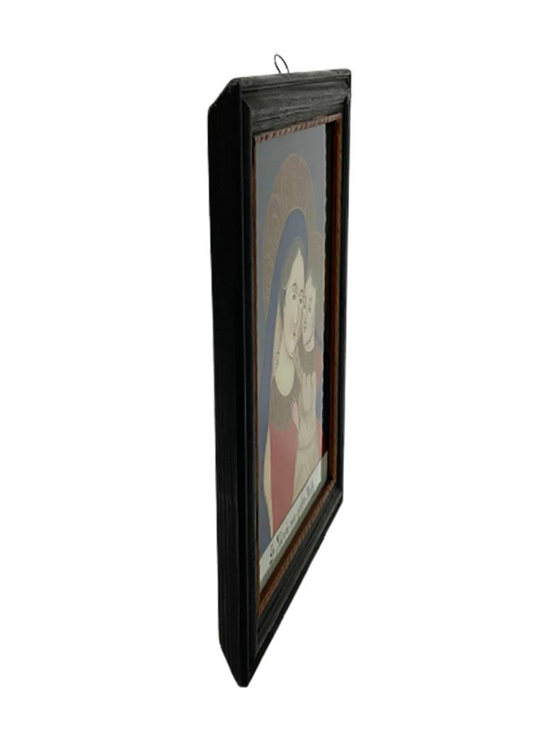 19th Century German Religious Reverse Glass Painting 2