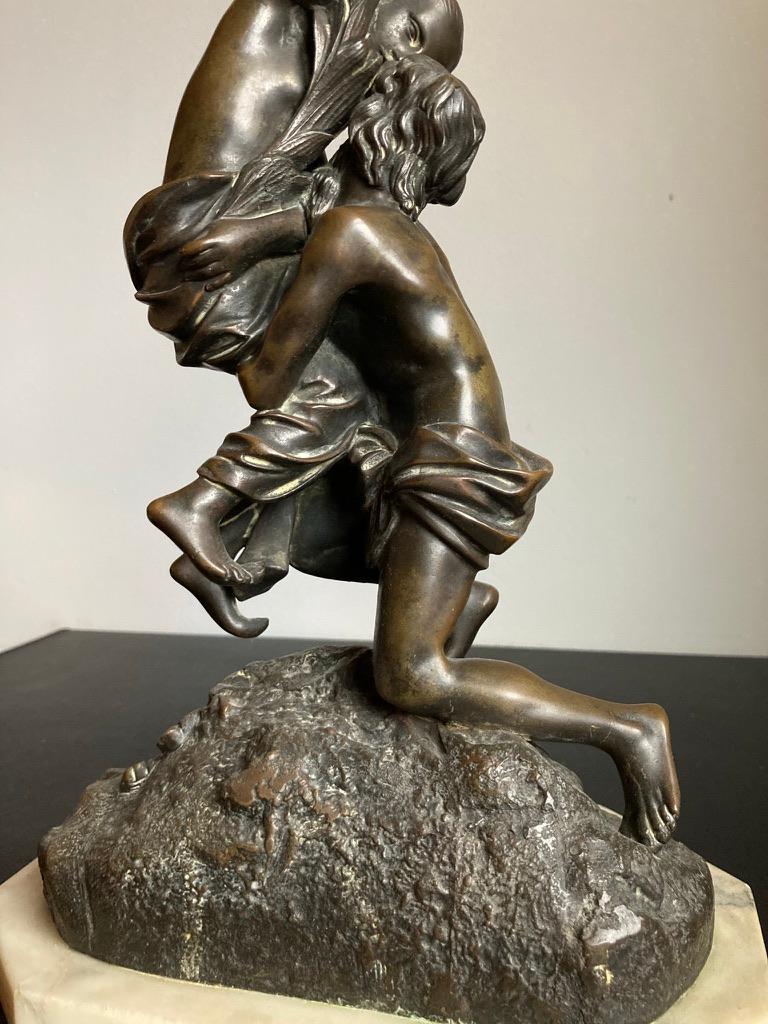 Groupe de bronzes romantiques allemands du 19ème siècle en vente 2