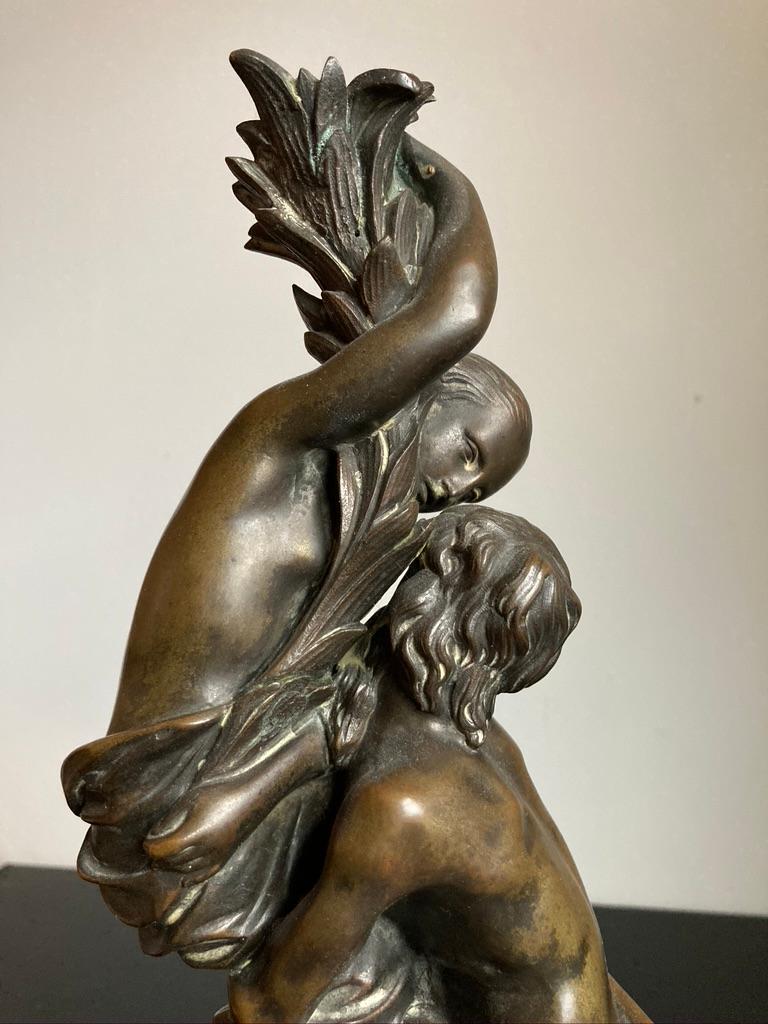 Groupe de bronzes romantiques allemands du 19ème siècle en vente 4