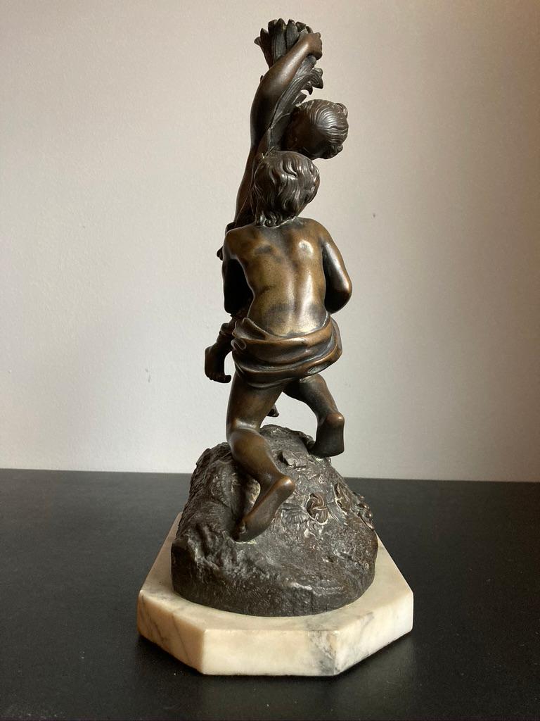 19th Century German Bronze Group on Marble Plinth  For Sale 13