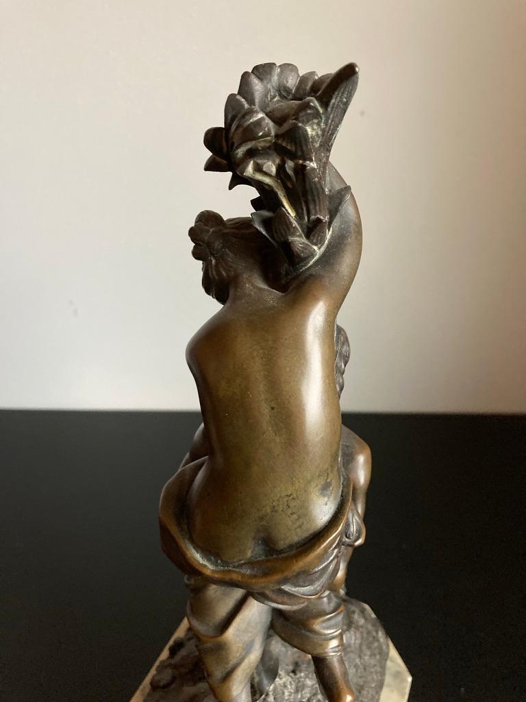 19th Century German Bronze Group on Marble Plinth  For Sale 2