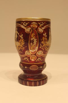 19th Century German Ruby Glass Pokal