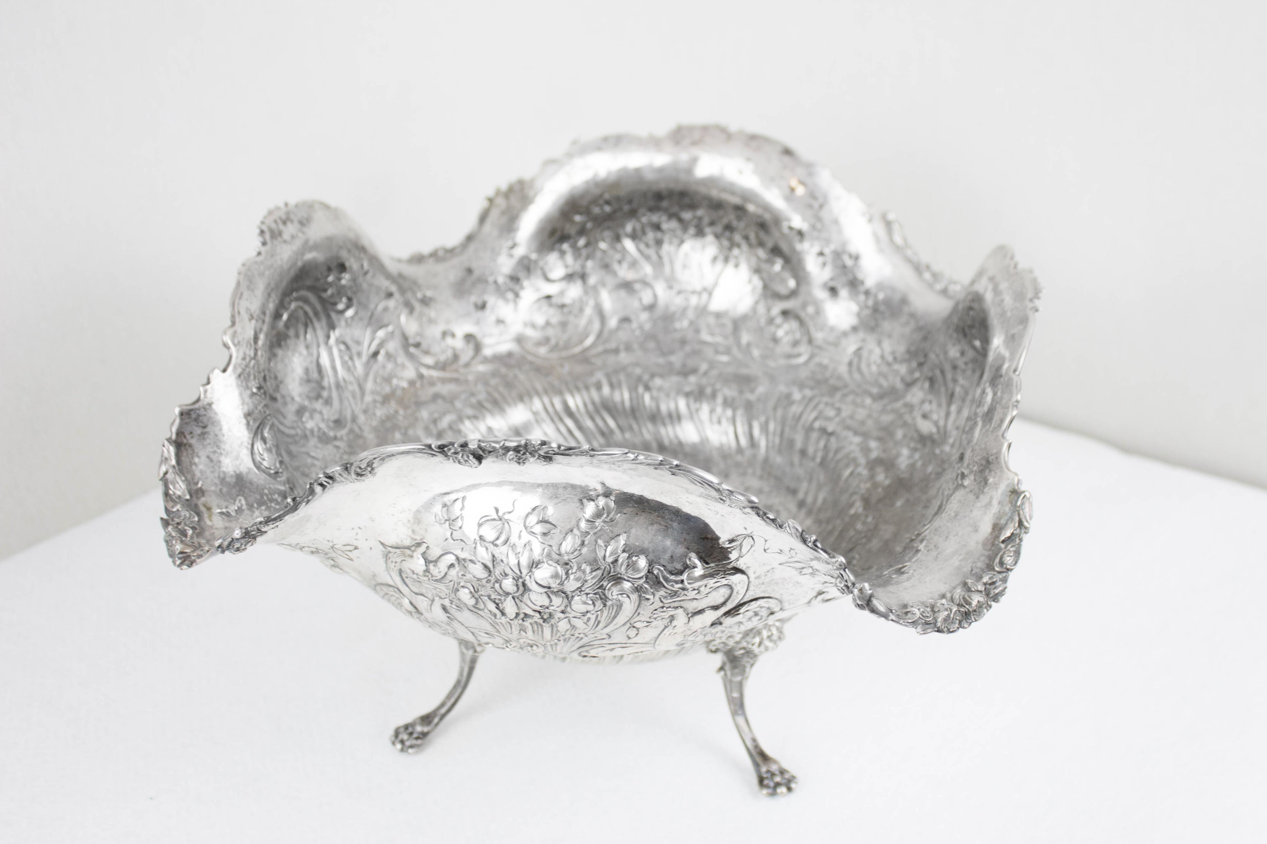 19th Century German Silver Centerpiece For Sale 3