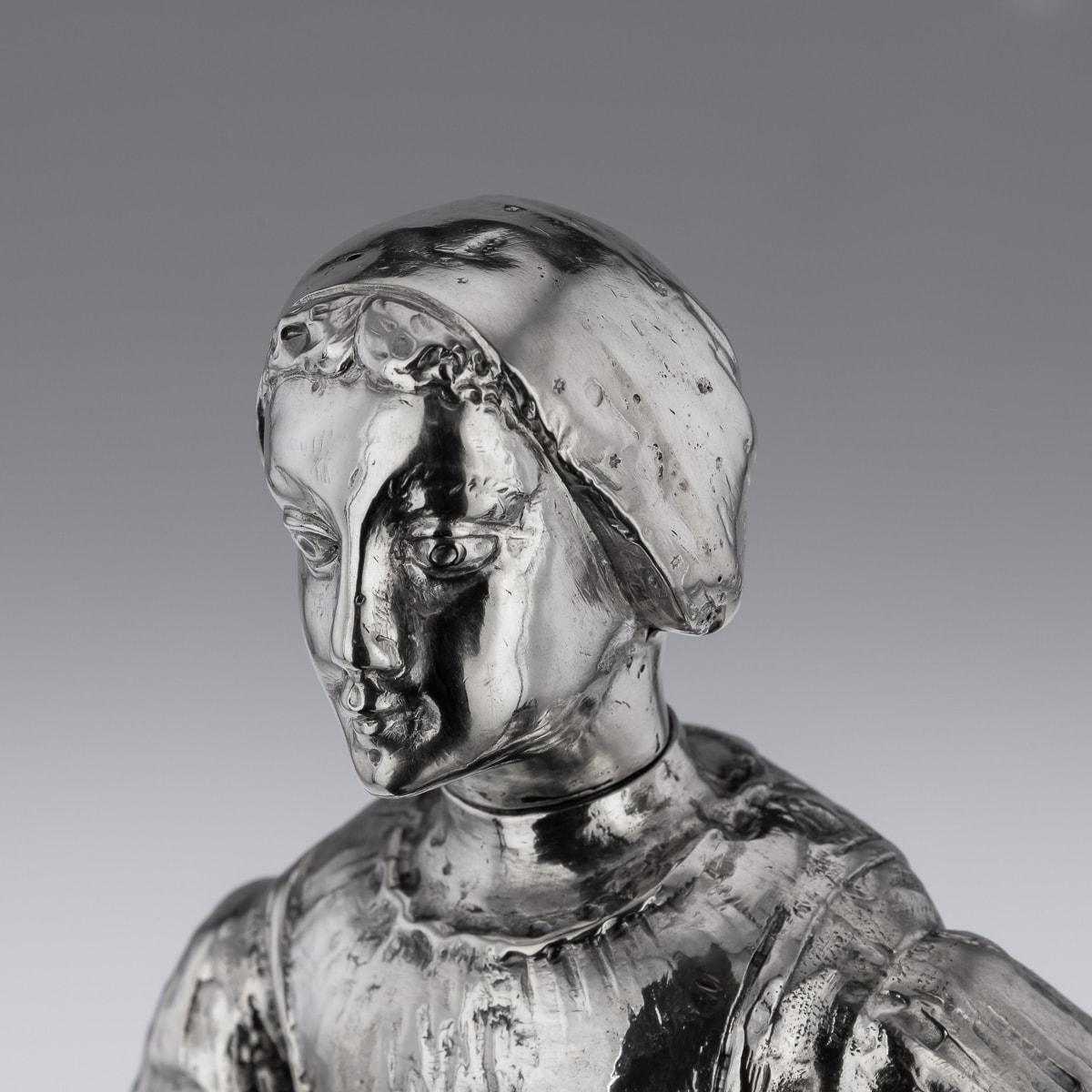 19th Century German Solid Silver Figure Of A Fruit Seller, c.1880 For Sale 5