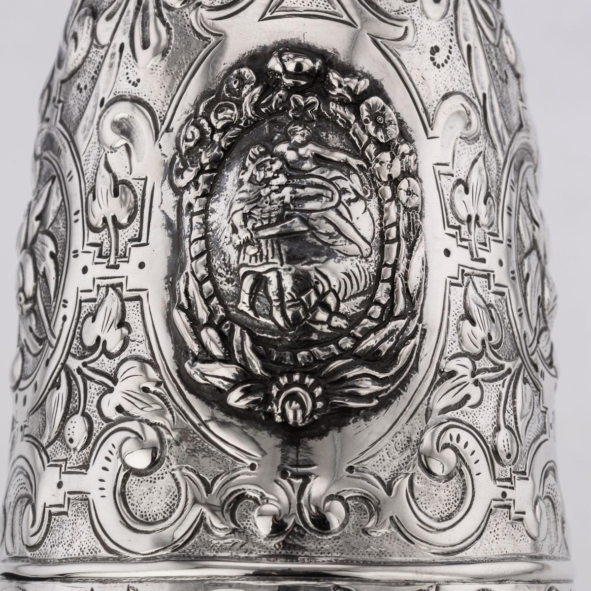 19th Century German Solid Silver Novelty Windmill Cup, c.1880 14