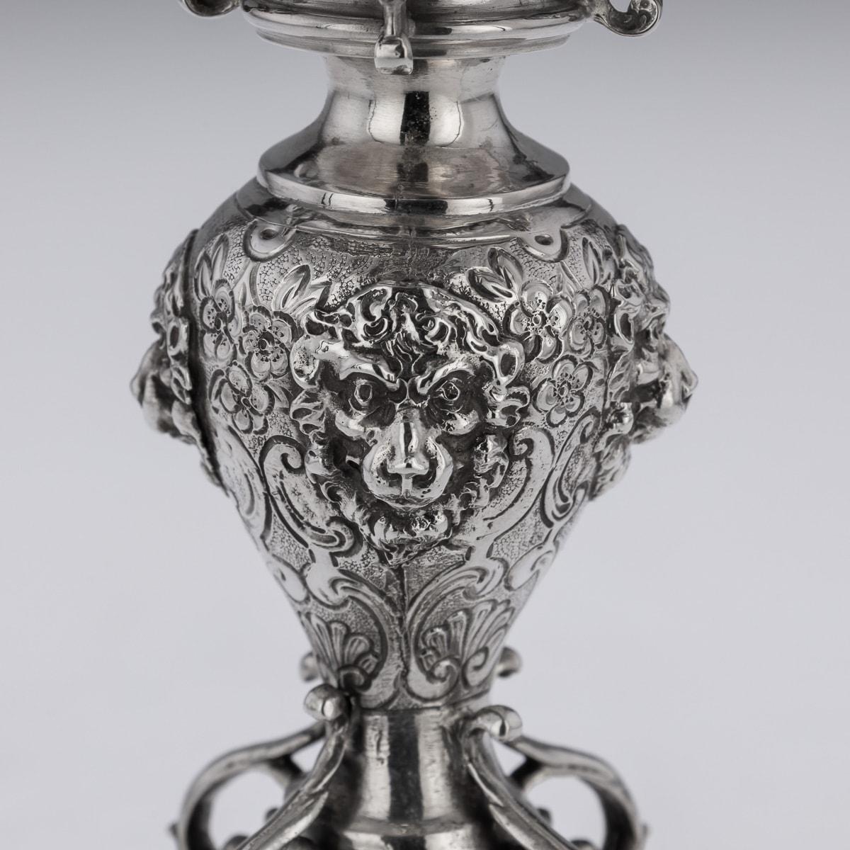 19th Century German Solid Silver Wine Goblet, Hanau, c.1850 For Sale 15