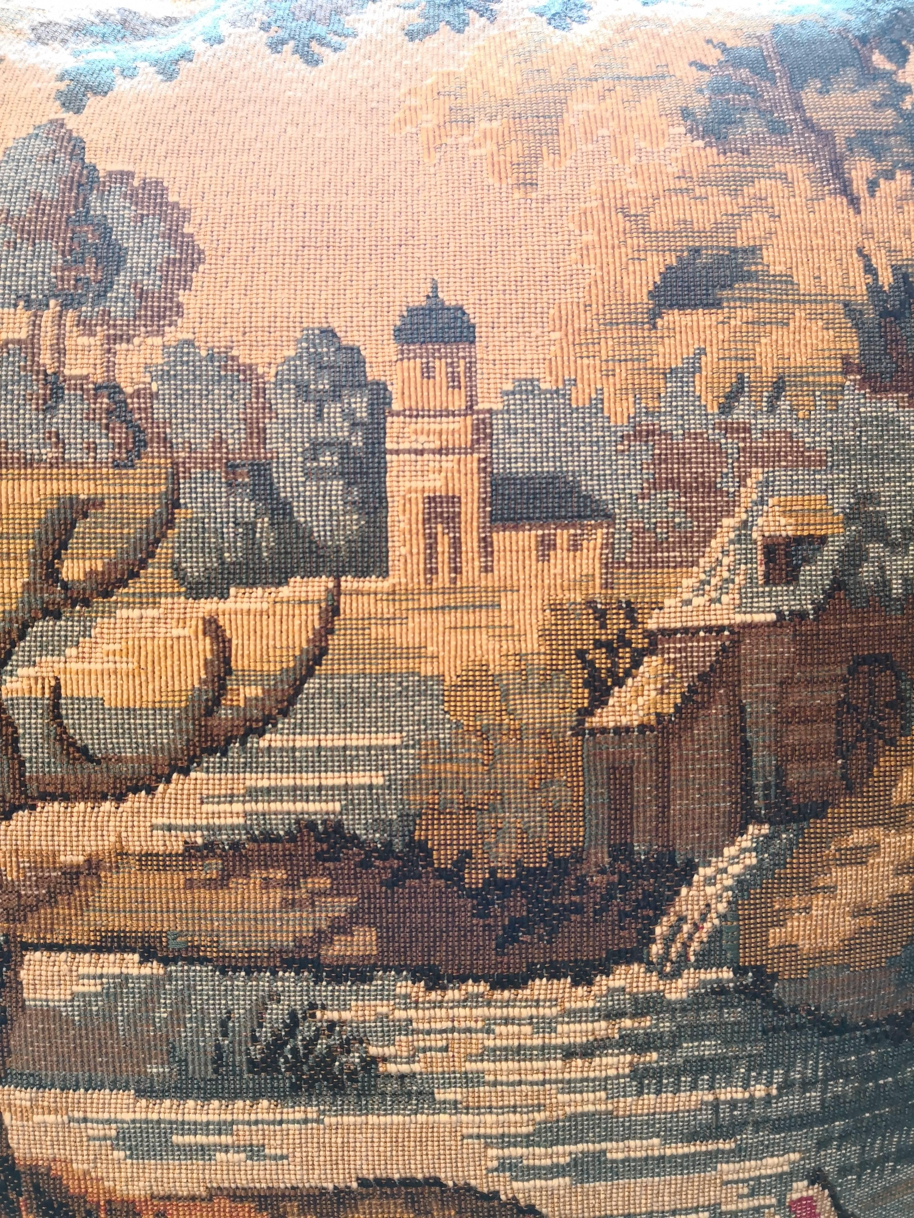 Woven 19th Century German Tapestry Fragment with Hunting Scene