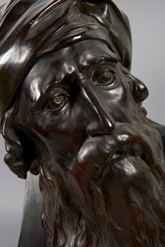 19th Century German Terracotta Bust of Bearded Jew by Paul Ludwig Kowalczewski