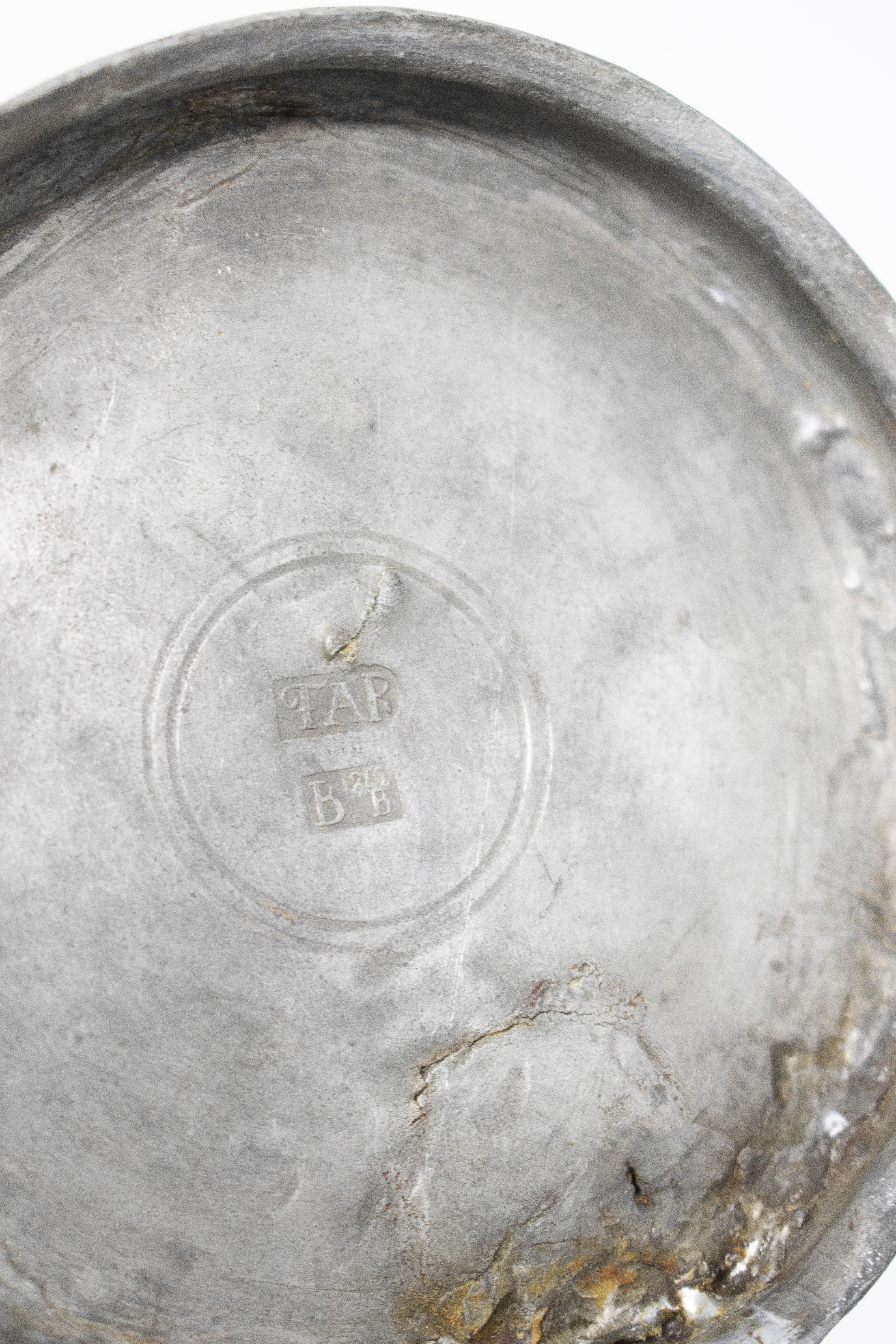 19th Century German Tin Beer Mug with Lid 8
