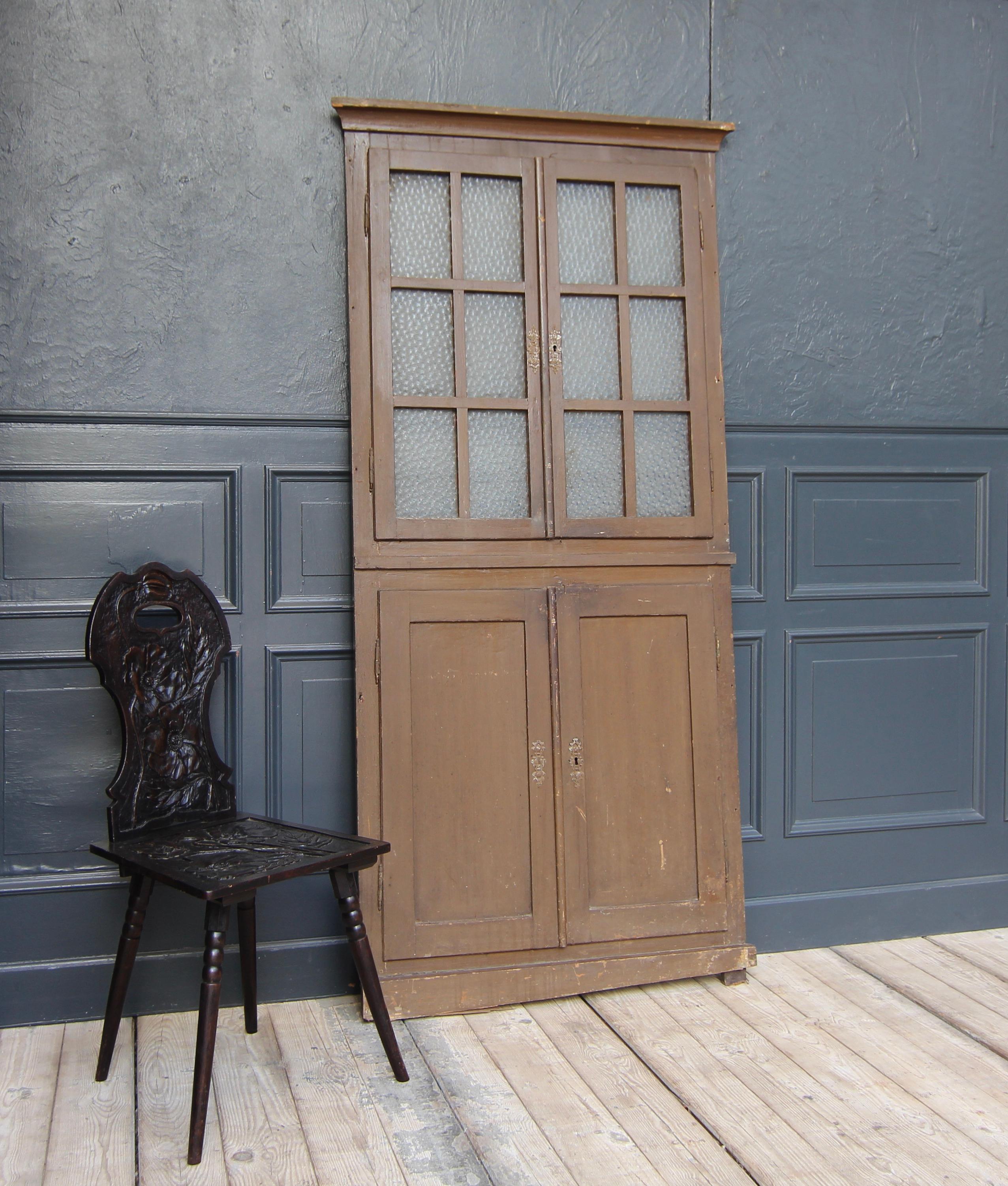 Biedermeier 19th Century German Wall Cabinet Facade For Sale