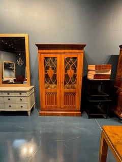 19th Century German Walnut Biedermeier Cabinet
