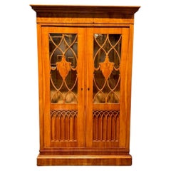 19th Century German Walnut Biedermeier Cabinet