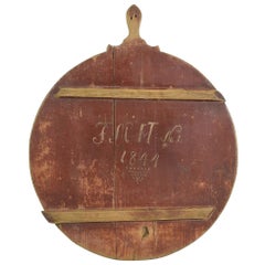 19th Century German, Wooden Chopping or Cutting Board