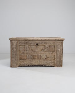 19th Century German Wooden Trunk