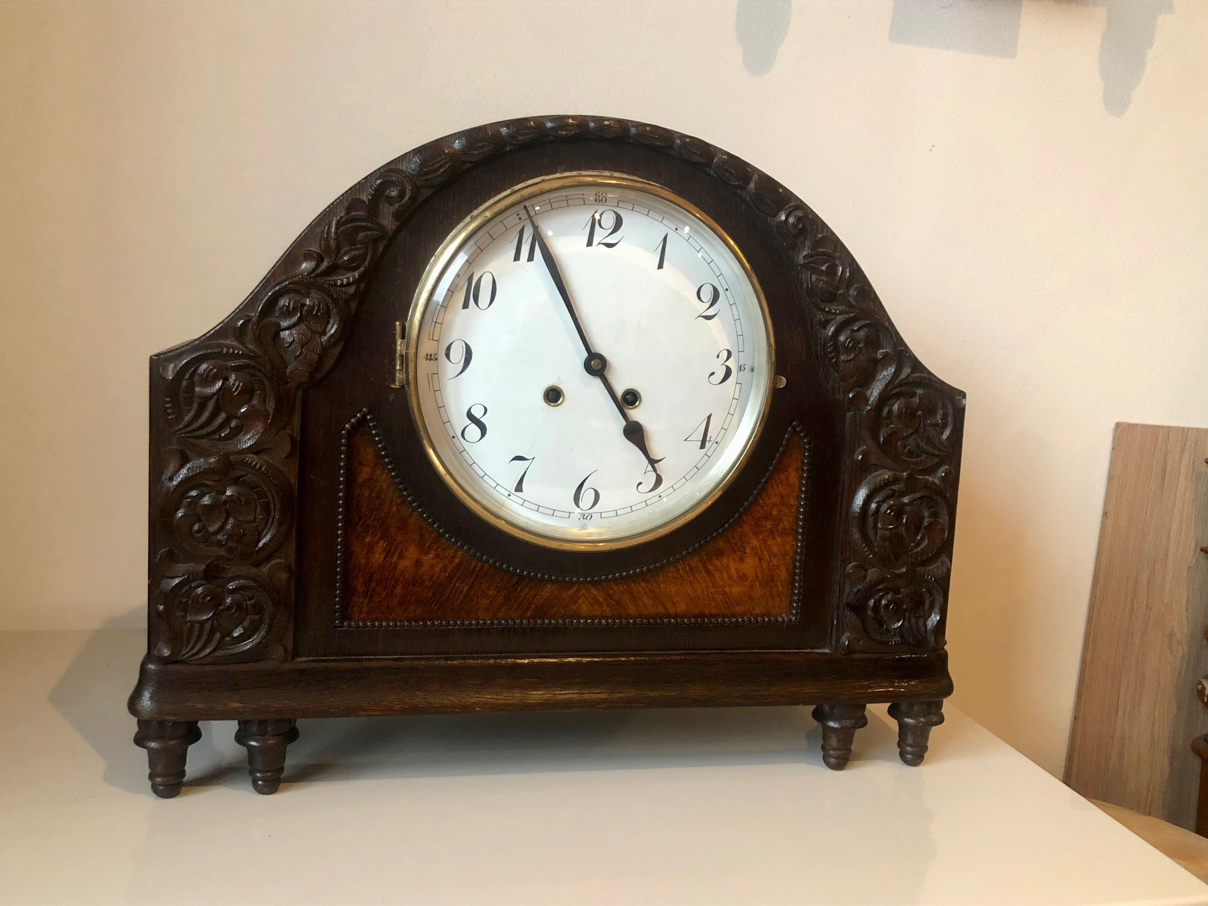 Biedermeier 19th Century Germany Biedermaier clock For Sale
