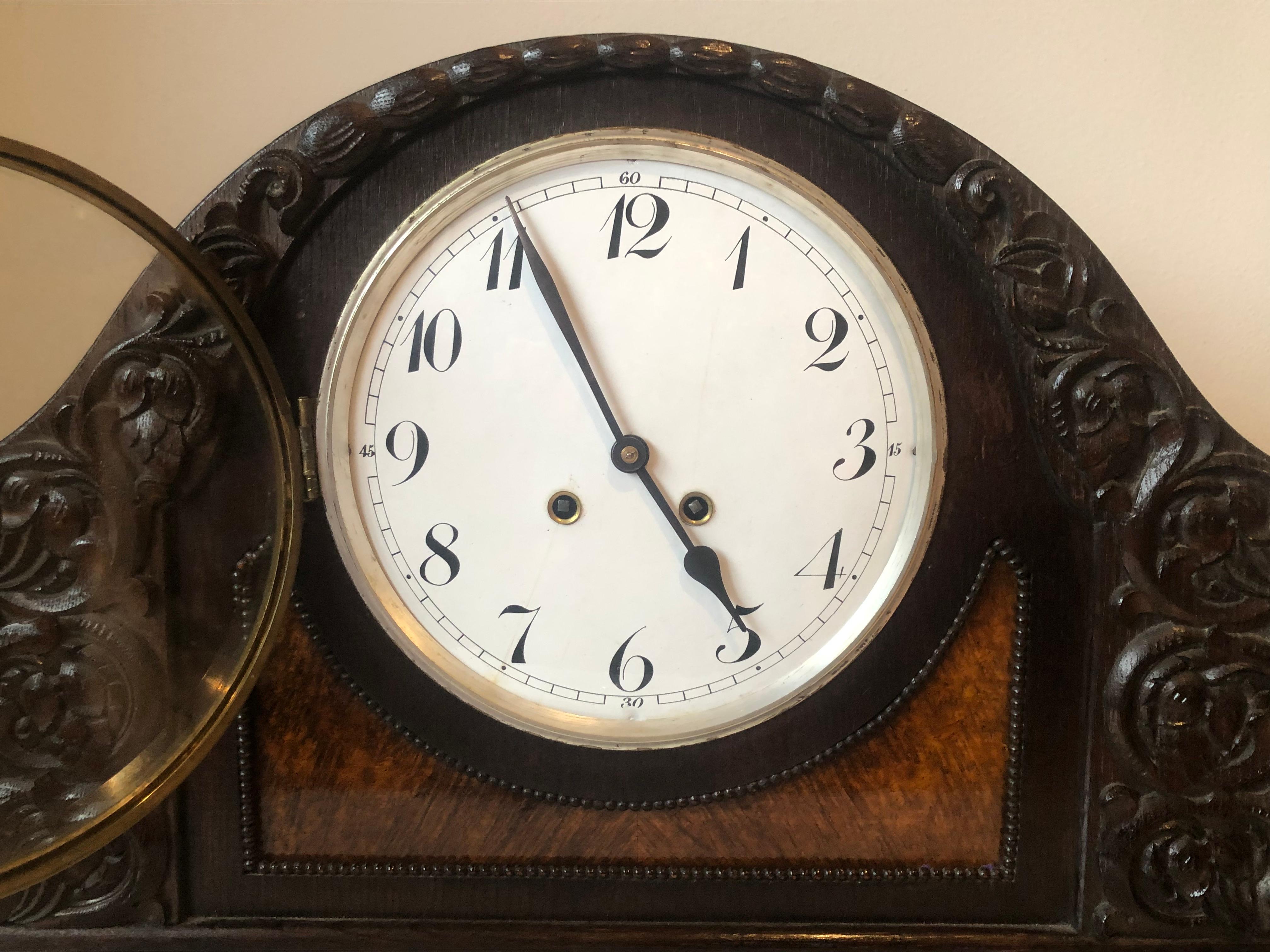 19th Century Germany Biedermaier clock In Good Condition For Sale In Praha, CZ