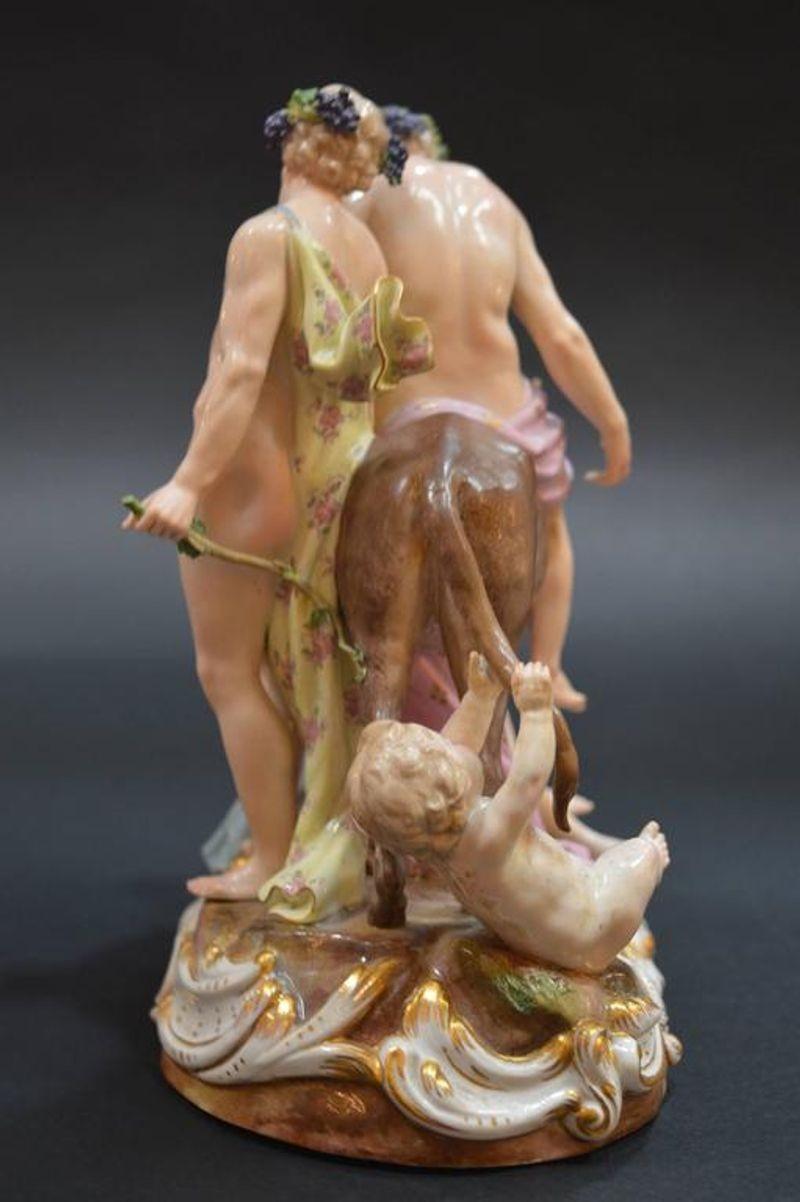 Allemand Groupement de porcelaine de Meissen du 19e siècle en Allemagne en vente