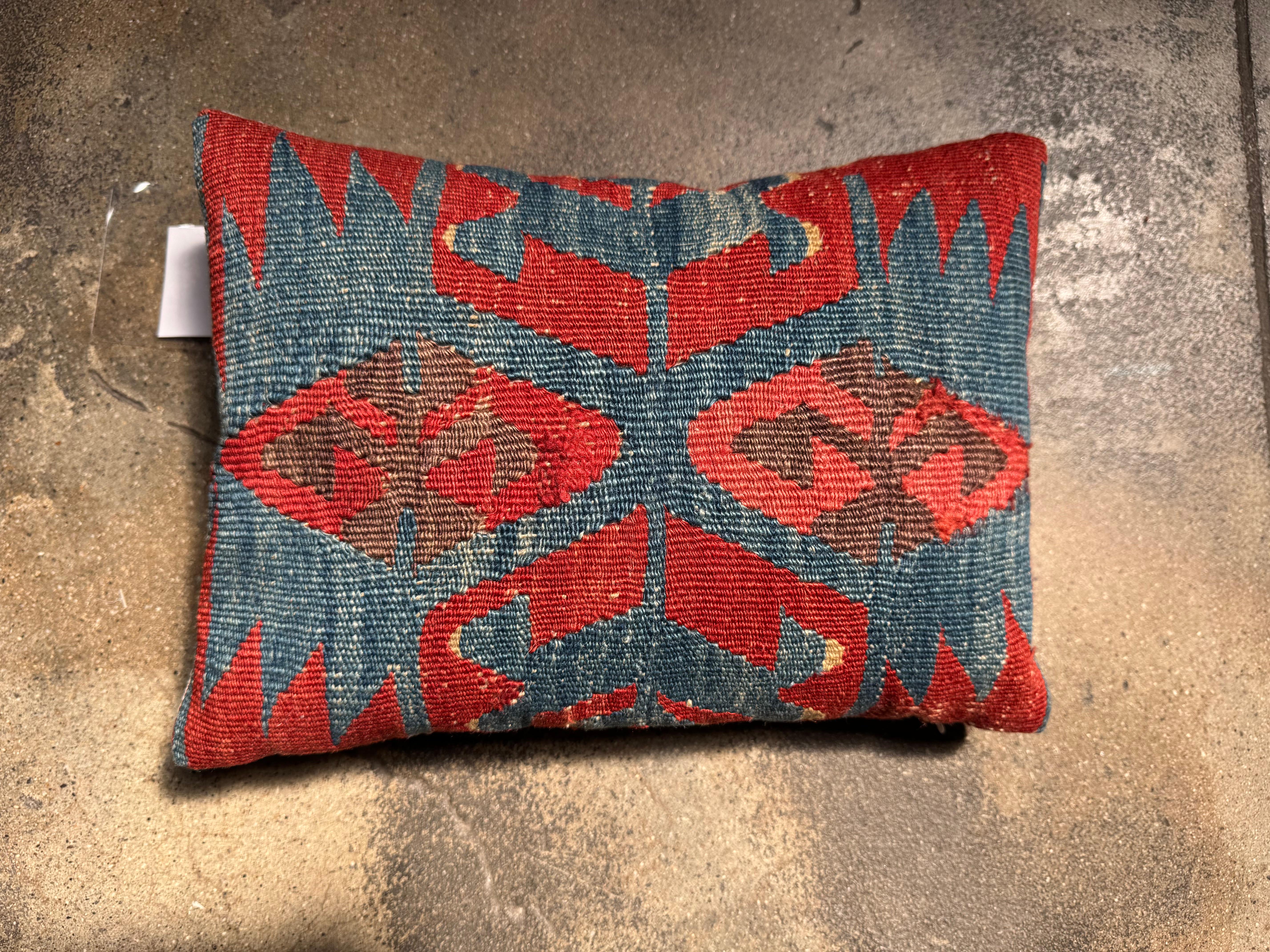 Persiano Cuscino Kilim Ghashghai del XIX secolo - 24