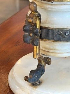 19th Century Gilded Bronze and Marble Inkwell