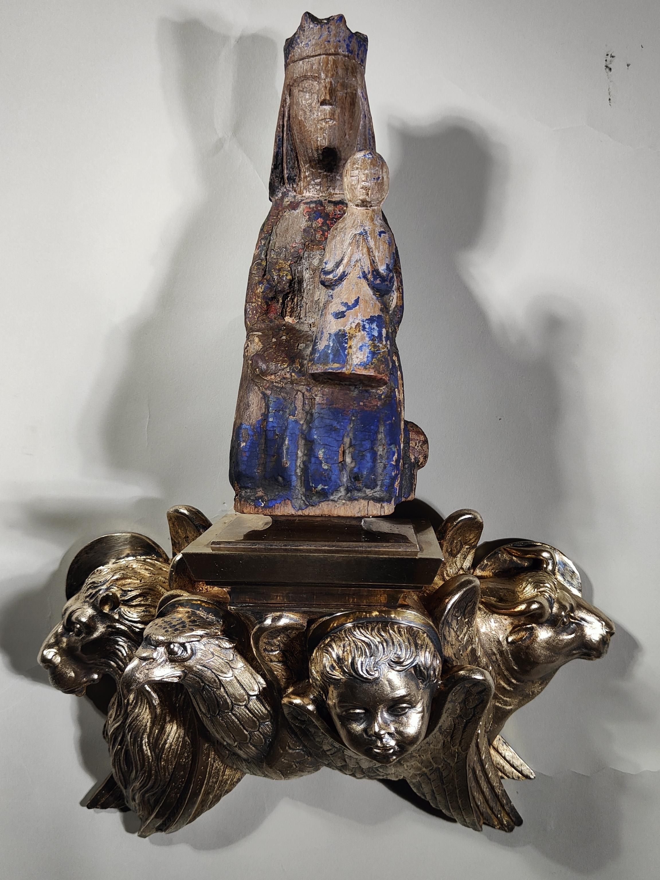 19th Century Gilded Bronze Pedestal For Sale 8