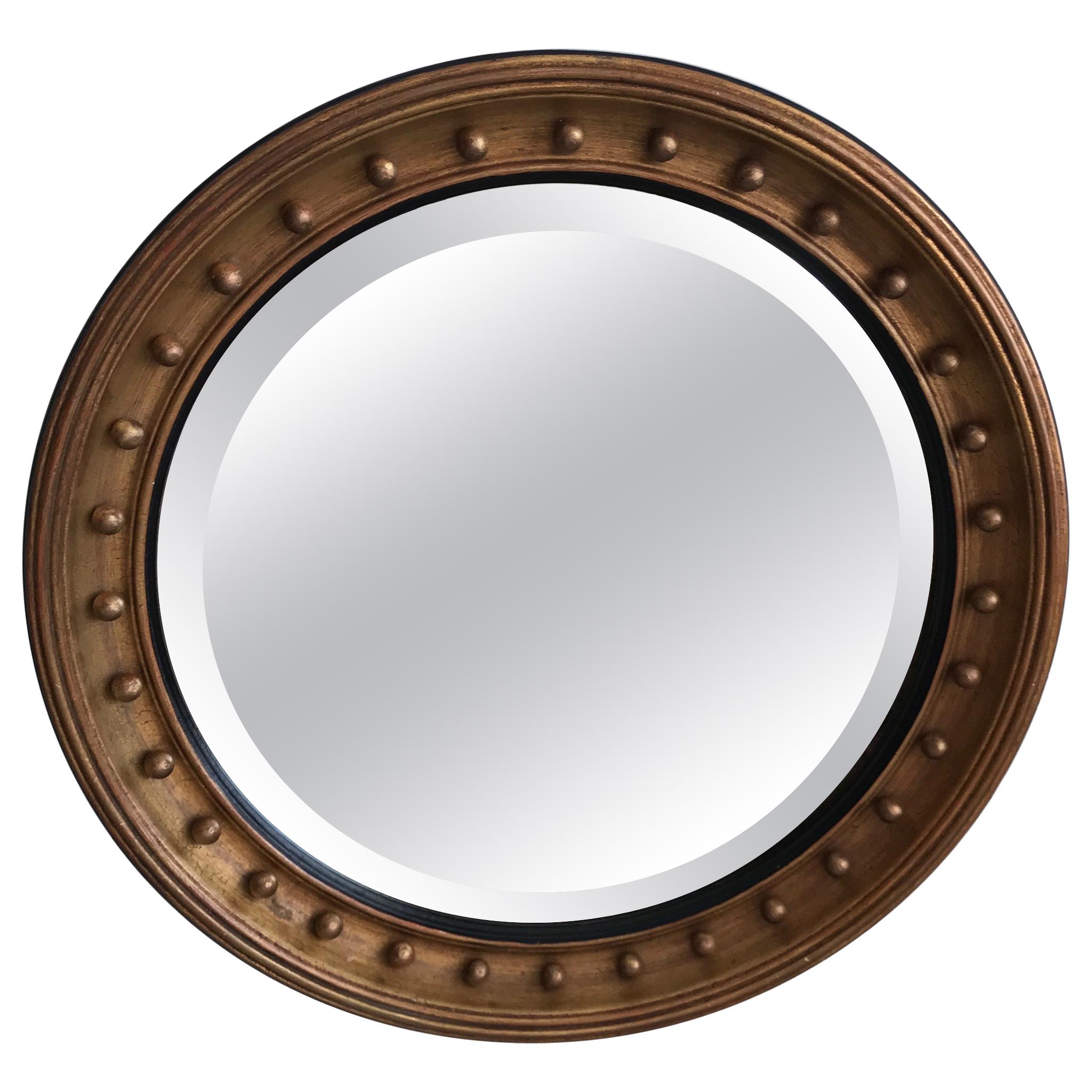  19th Century Gilded  Bullseye Mirror 