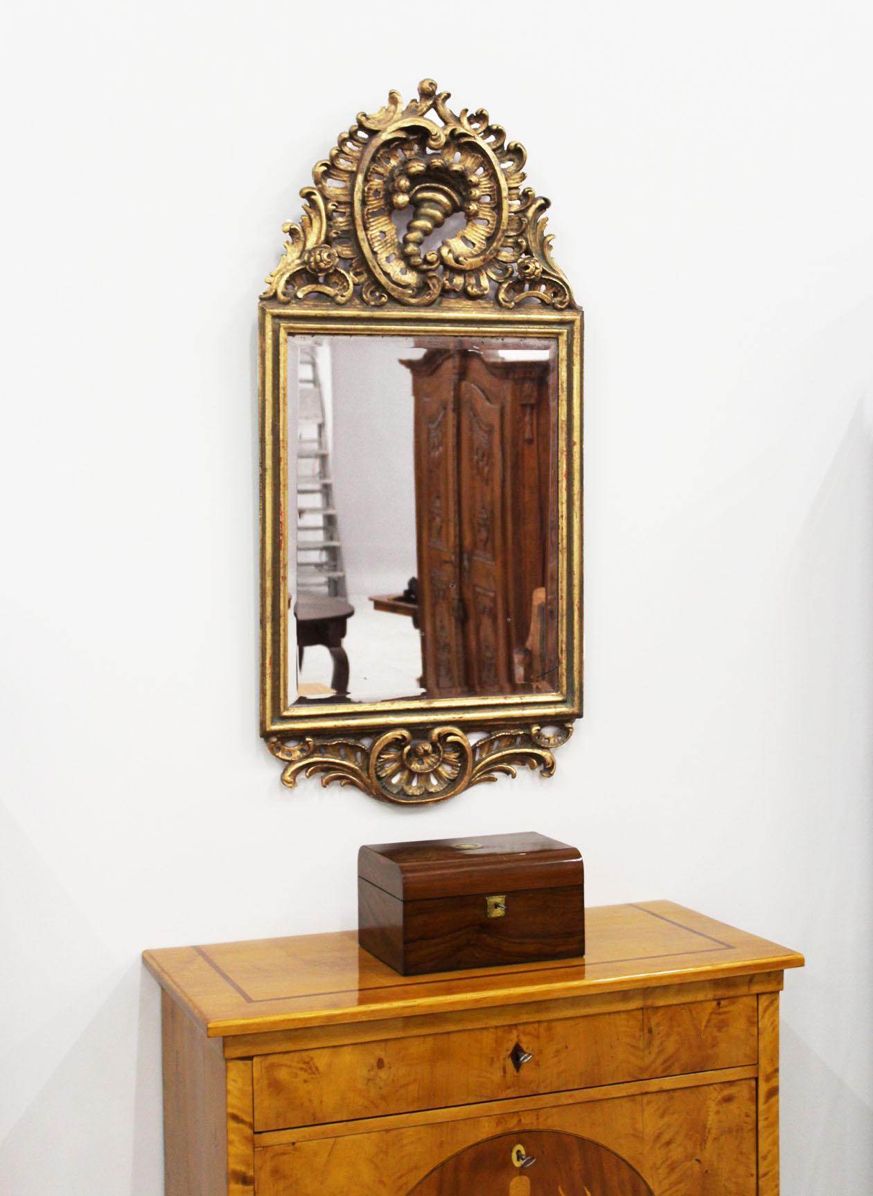 19th Century Gilded Mirror, Baroque Style, Germany, circa 1860 4