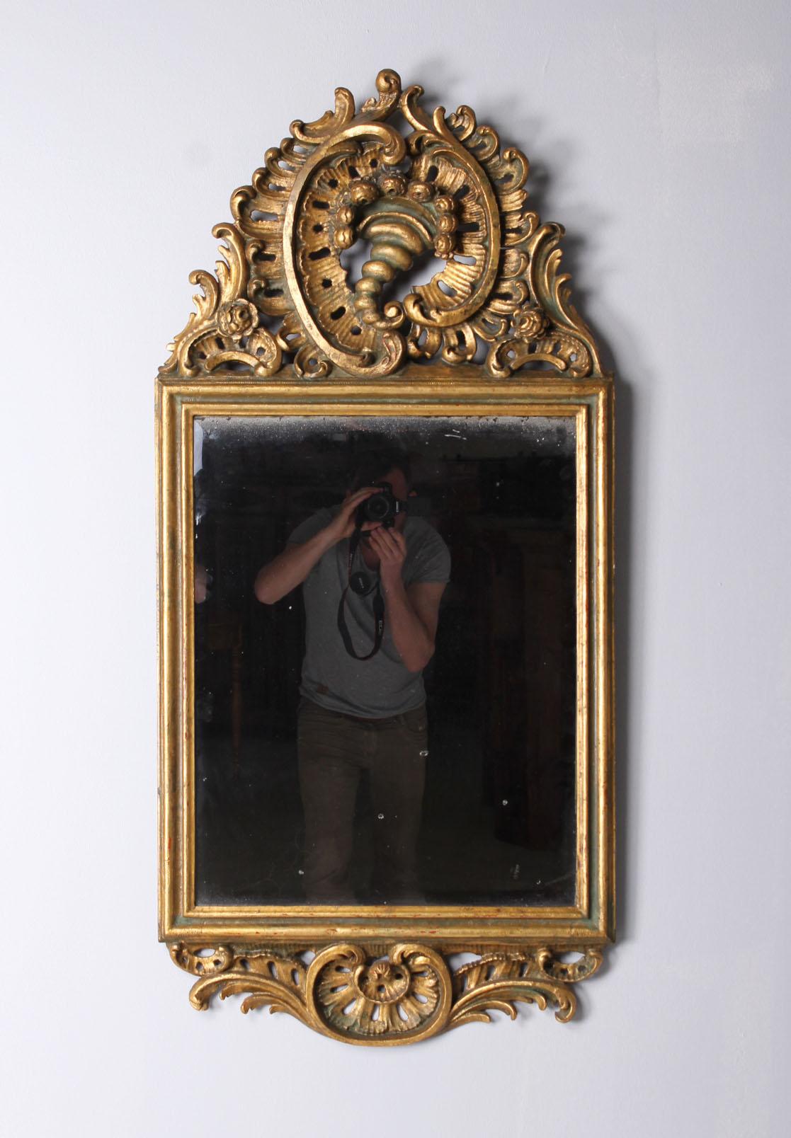 19th Century Gilded Mirror, Baroque Style, Germany, circa 1860 In Good Condition In Greven, DE