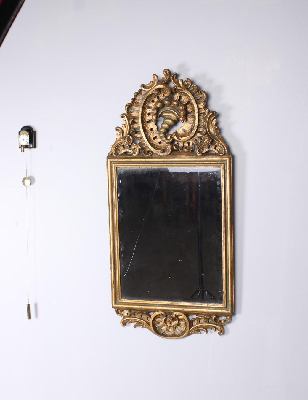19th Century Gilded Mirror, Baroque Style, Germany, circa 1860 2