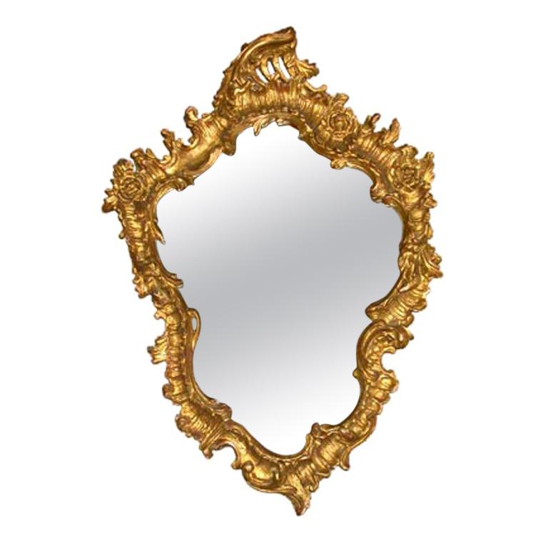 Miroir doré du 19ème siècle