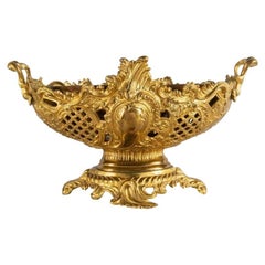 Antique 19th Century Gilded Ormolu Comport