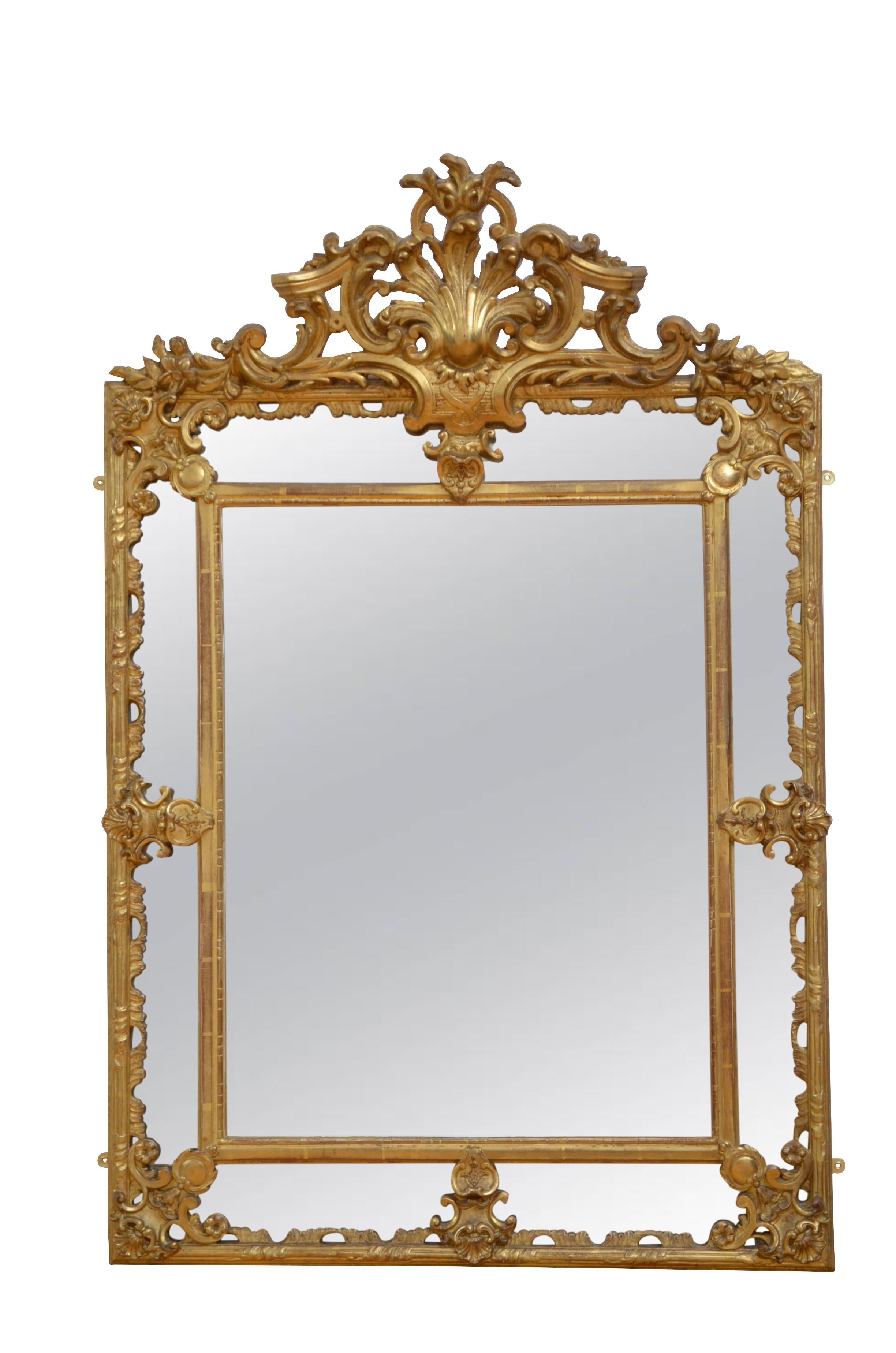 19th Century Gilded Wall Mirror 5