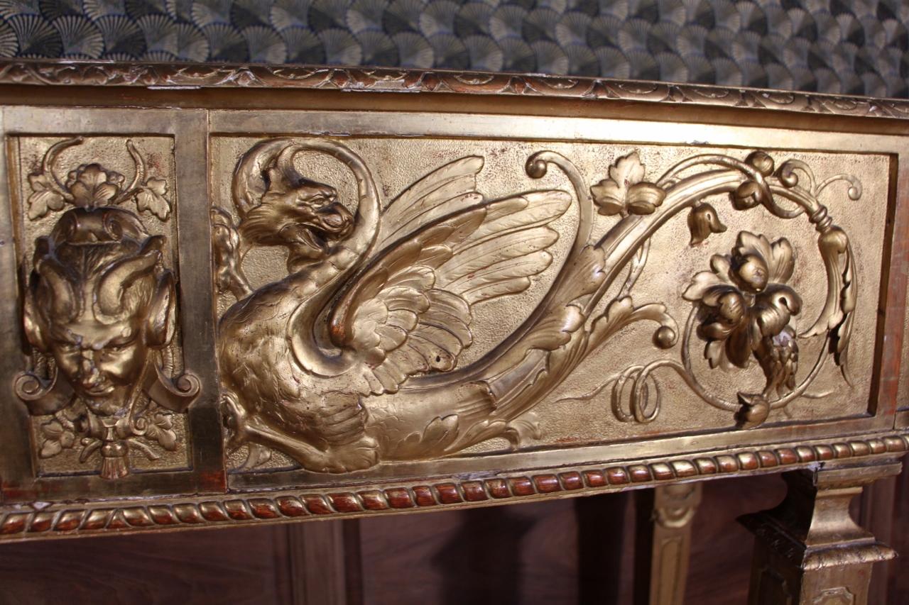 19th Century Gilded Wood Planter For Sale 5