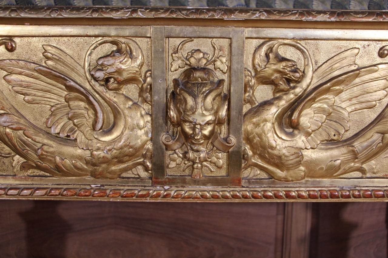 Napoleon III 19th Century Gilded Wood Planter For Sale