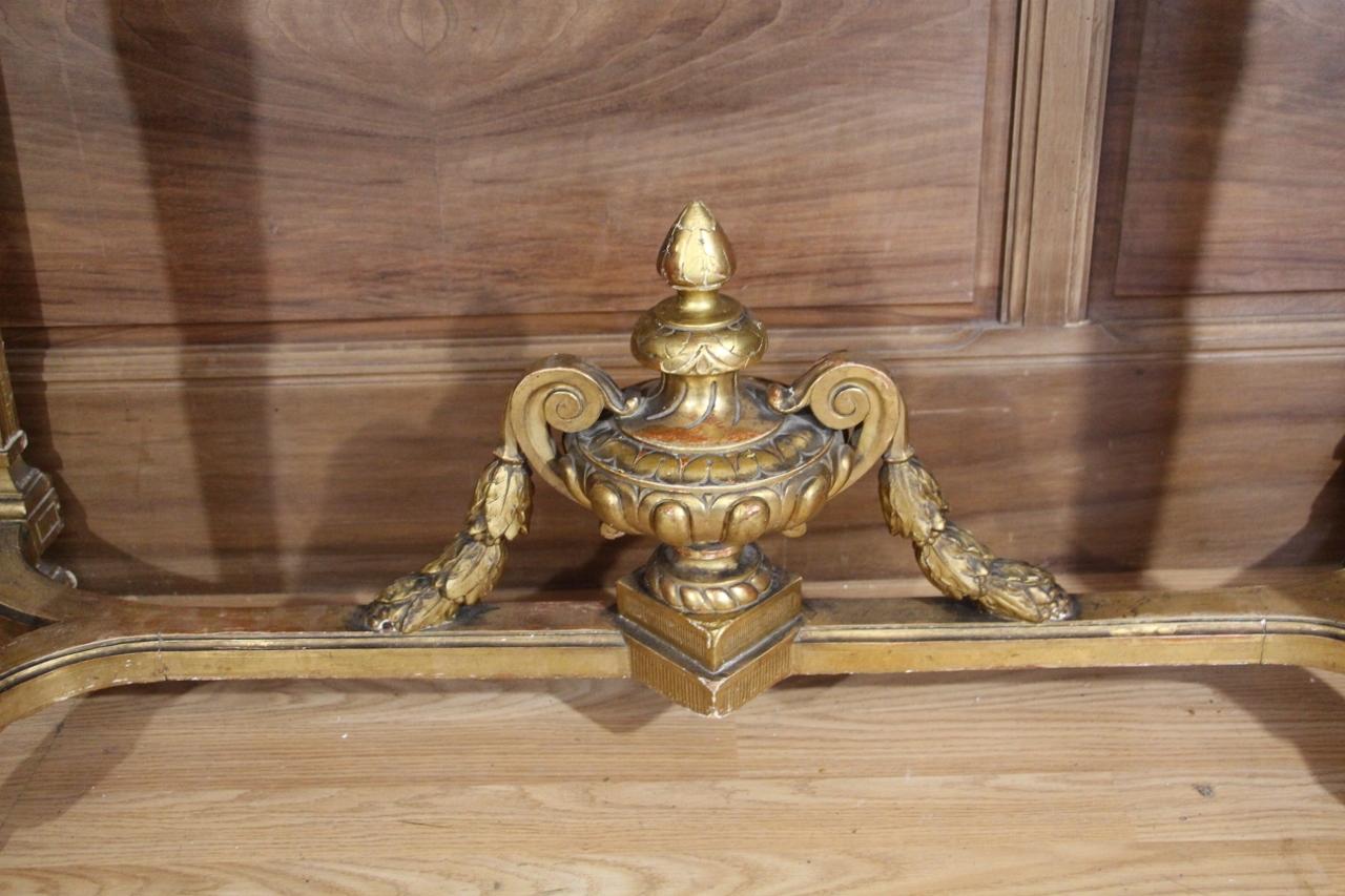 French 19th Century Gilded Wood Planter For Sale